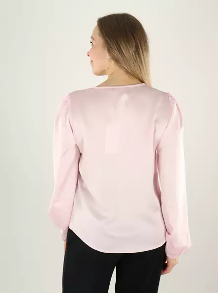 Vila damskjorta Smock Satin körsbärsblom - Långärmade tröjor för  damer - 140181 - 2