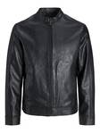 Jack&Jones Cali herrjacka i konstläder svart - Jackor och parkas för herrar - 135111 - 1