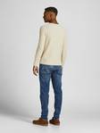 Jack&Jones Tröja Blucarlos whisper white - Stickat för herrar - 132021 - 2