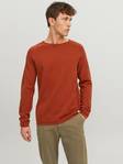 Jack&Jones Sweater Hill cinnober med rund hals - Stickat för herrar - 134691 - 1