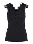 Pieces dam spets topp Ilu svart - Festliga toppar för damer - 126671 - 4