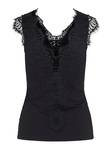Pieces dam spets topp Ilu svart - Festliga toppar för damer - 126671 - 5