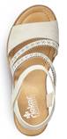 Rieker Sandaler med kilklack V3551-60 beige - Rieker sandals - 128591 - 3