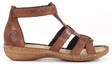 Rieker dam sandaler i läder 60860-24 brun - Rieker sandals - 130391 - 1
