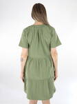 Vila Klänning V-ringad olja grön - Klänningar och tunikor - 136251 - 2