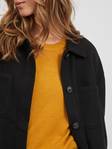 Vila oversized dam skjortjacka Kimmi shirt svart - Lätta jackor för damer - 129261 - 3