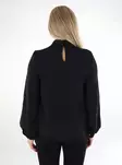 Vila damskjorta Surashil High Neck svart - Långärmade tröjor för damer - 136801 - 2