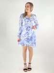 Only blommig klänning Lagerlad bel air blå/porslin - Klänningar och tunikor - 138121 - 1