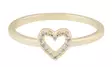 Snö of Sweden Ring Nisi hjärtguld/klar - Ringar - 138651 - 1