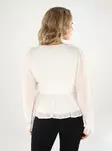 Vero Moda damskjorta Frill Pleat snövit - Långärmade tröjor för  damer - 138821 - 2