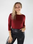 Vero Moda damskjorta VMPANDA Modal 3/4 syrah - Långärmade tröjor för  damer - 139001 - 1