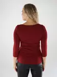 Vero Moda damskjorta VMPANDA Modal 3/4 syrah - Långärmade tröjor för  damer - 139001 - 2