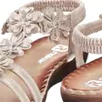 Rieker blommiga sandaler dam V7573-90 guld - Rieker sandals - 140621 - 5