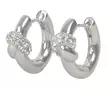 Snö of Sweden Örhängen Everly chunky knot crystal ring silver/klar - Örhängen - 141591 - 1