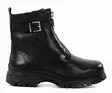 Ilves ankelboots i läder för damer med XXL-band 8491-D svart - Stövletter och kängor för damer - 137481 - 2