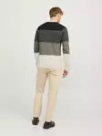 Jack&Jones bomullströja för herr Hill mulch/ljusbrun - Stickat för herrar - 137281 - 4