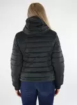 JDY Lätt quiltad jacka huva svart - Lättviktsjackor för damer - 136651 - 2