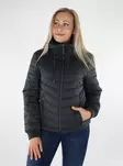 JDY Lätt quiltad jacka huva svart - Lättviktsjackor för damer - 136651 - 1