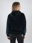 JDY dam velourhoodie Velvet Hood svart - Huvtröjor och sweatshirts - 140001 - 2
