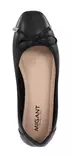 Migant ballerinor med fluga A921-98 svart läder - Ballerinaskor - 140691 - 3