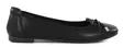 Migant ballerinor med fluga A921-98 svart läder - Ballerinaskor - 140691 - 1