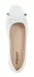 Migant ballerinor med fluga A921-98 vitt läder - Ballerinaskor - 140731 - 4