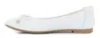 Migant ballerinor med fluga A921-98 vitt läder - Ballerinaskor - 140731 - 2