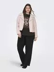 Only Carmakoma damjacka i plus size i konstläder, Faux Biker, polerad lila - Skinnjackor och PU-jackor för damer - 140281 - 3