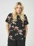 Only Carmakoma dam plus size t-shirt Life svart/höst - T-shirts för damer - 138881 - 1