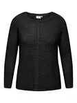 Only Carmakoma plus size tröja New Foxy black - Stickat för damer - 137061 - 1
