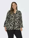 Only Carmakoma plus size skjorta svart/grafisk - Skjortor och blusar för damer - 136531 - 4