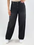 Only jeans ONLTOLEDO MW LOOSE STRAIGHT tvättade svarta - Jeans för damer - 141401 - 1