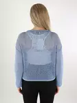 Only damtröja Struktur O-Neck mjuk chambray - Stickat för damer - 138031 - 2