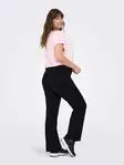 Only Play Curvy dambyxor i plus size ONPFOLD MW Jazz svart - Träningsbyxor för damer - 140131 - 2