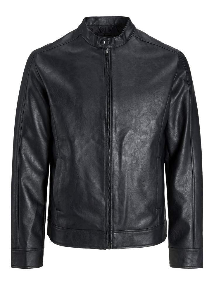 Jack&Jones Cali herrjacka i konstläder svart - Jackor och parkas för herrar - 135111 - 1