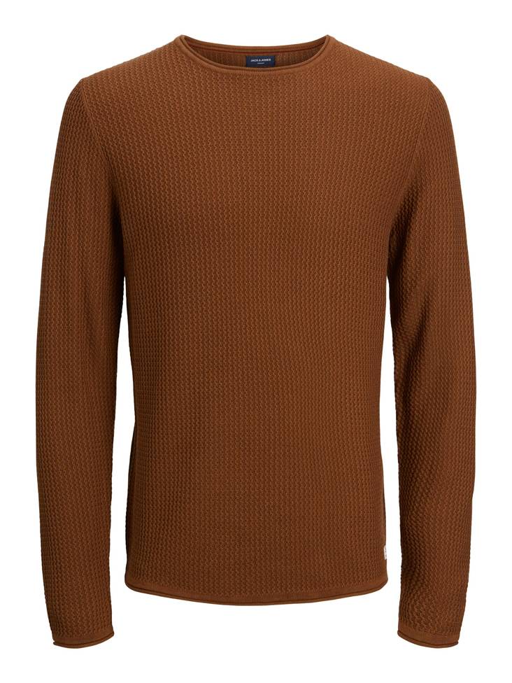 Jack&Jones Tröja Blucarlos toffee - Stickat för herrar - 132371 - 1