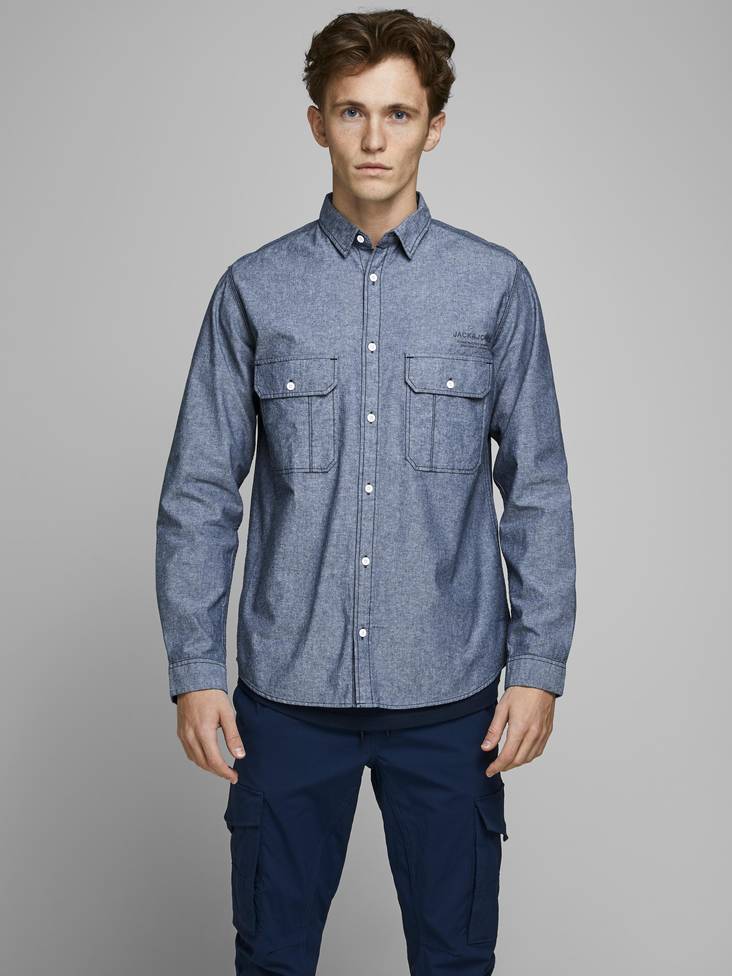 Jack & Jones herr regular fit skjorta Vancouver blå - Skjortor för herrar - 127061 - 1