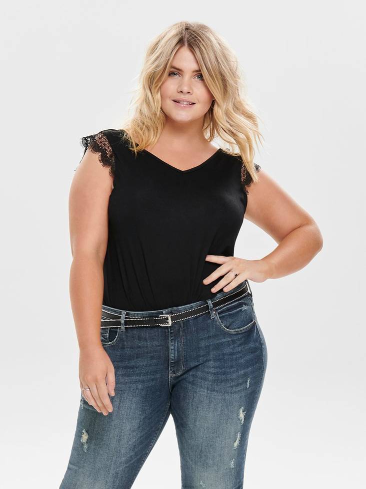 Only Carmakoma Topp Adeline lace - Toppar för damer - 126571 - 1