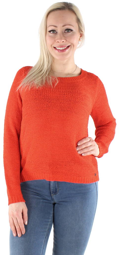 Only Stickad tröja Geena xo orange com - Stickat för damer - 125931 - 1