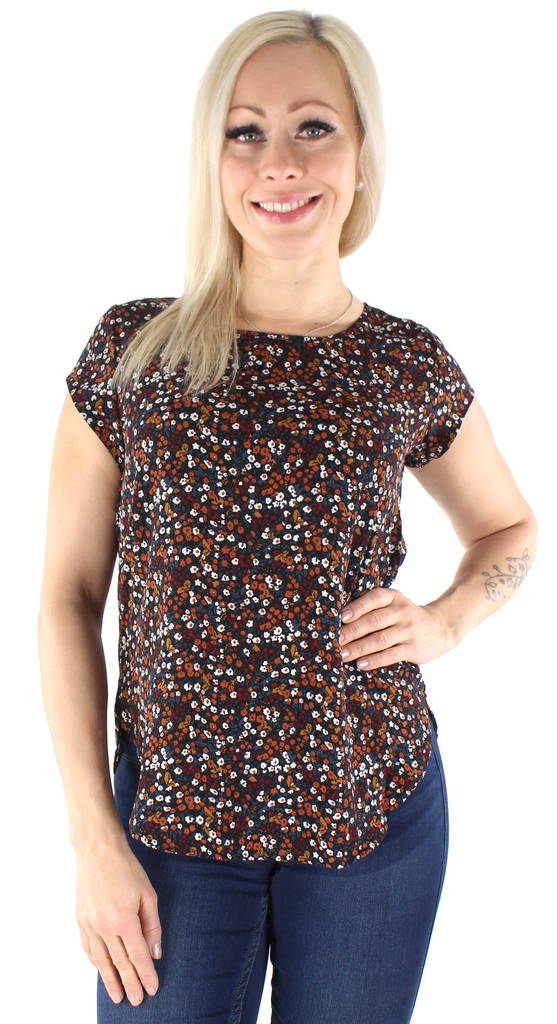 Only T-shirt vic mörkblå/Ella ditsy - T-shirts för damer - 126791 - 1