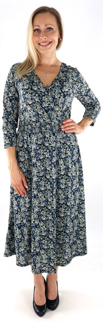 Only Klänning Pella 3/4 kinablå - Klänningar och tunikor - 134011 - 1