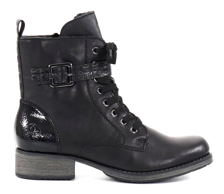 Rieker dam stövletter läder och konstmaterial Y9714-00 svart - Rieker ankelboots - 129501 - 1