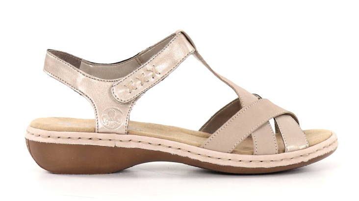 Rieker damsandaler 65919-61 beige - Rieker sandals - 135731 - 1