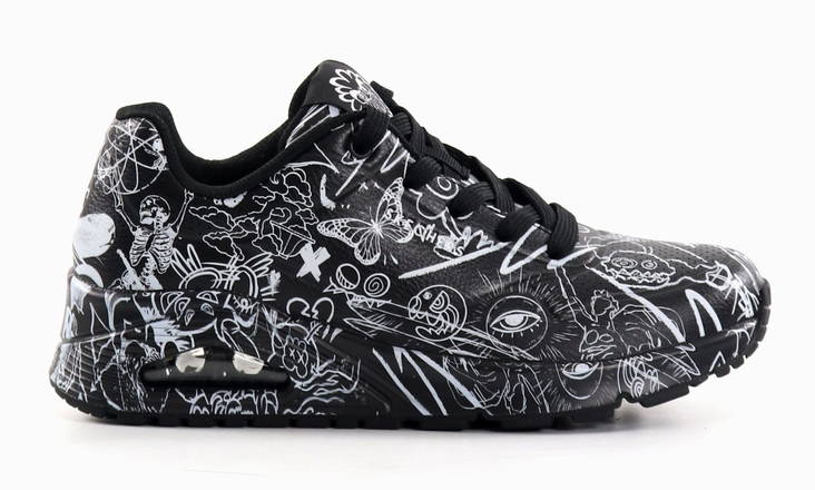 Skechers dam sneakers 177972/BKW UNO - PROCESSSKETCH - Skechers sneakers - 135841 - 1