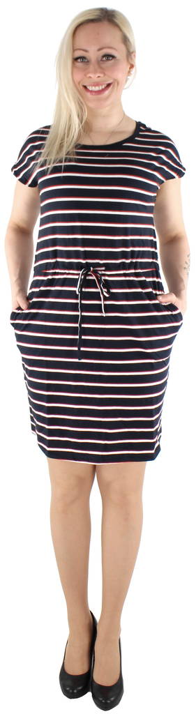 Vero Moda stretchig trikåklänning April mörkblå randig - Klänningar och tunikor - 128811 - 1