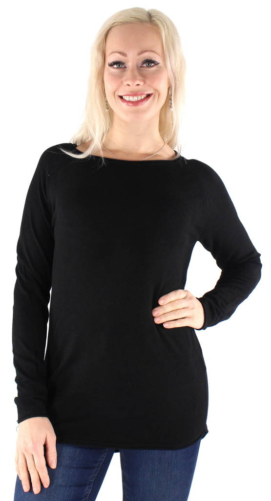 Vero Moda Stickad tröja Nellie glory long svart - Stickat för damer - 131581 - 1