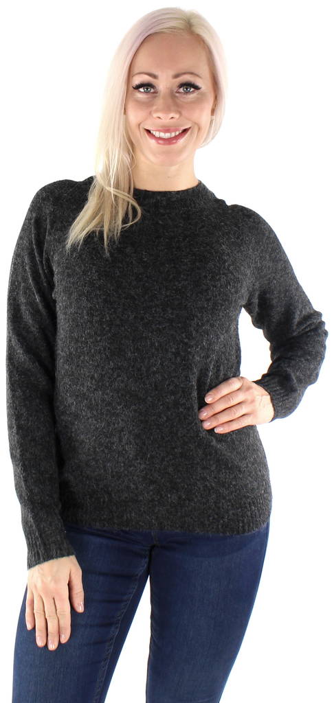 Vero Moda mjuk stickad dam tröja Doffy o-neck svart - Stickat för damer - 128931 - 1