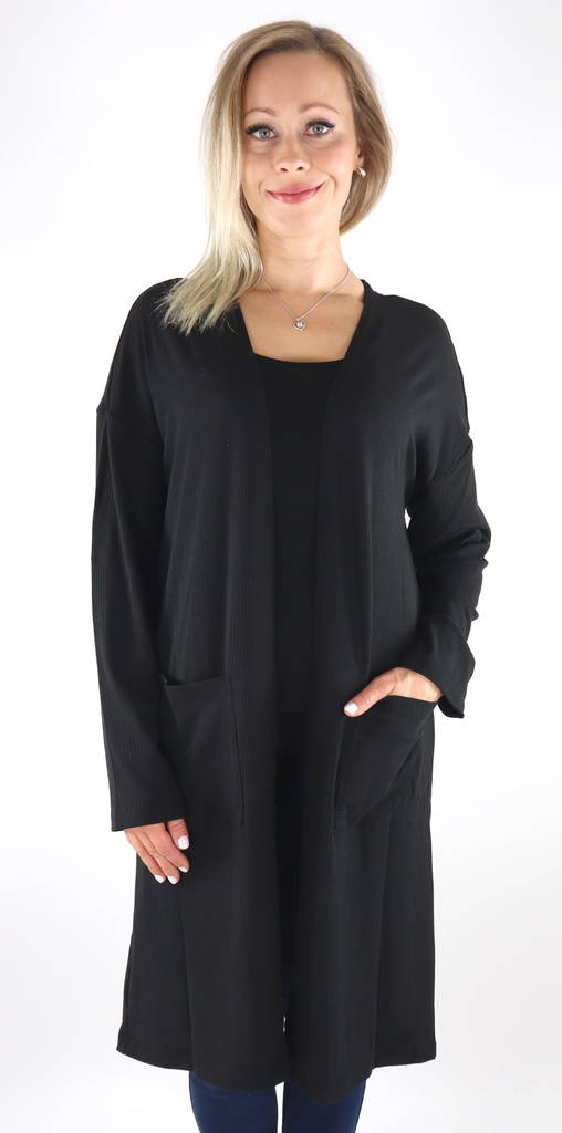 Vila Cardigan Marley, svart - Stickat för damer - 131251 - 1