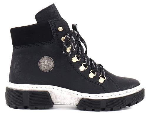 Rieker Damen Schnürstiefeletten X8633, Frauen Stiefeletten