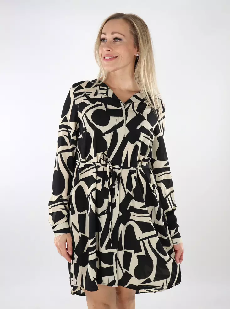 Only dress Life Shirt svart/city graph - Klänningar och tunikor - 136861 - 1